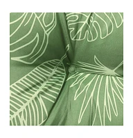 Garden Bench Cushion Leaf Pattern 39.4"x19.7"x2.8" Oxford Fabric