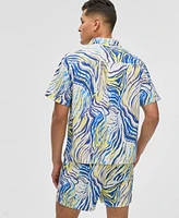 Mode of One Men's Retro Wave Textured Shirt, Exclusively at Macy's