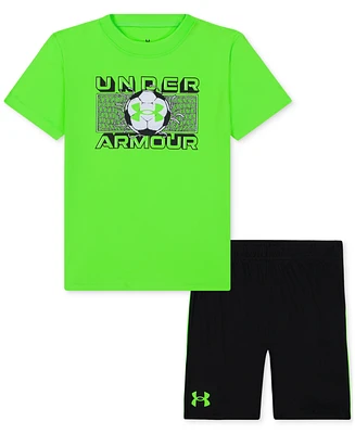 Under Armour Toddler & Little Boys Ua Tech Soccer T-Shirt Shorts Set