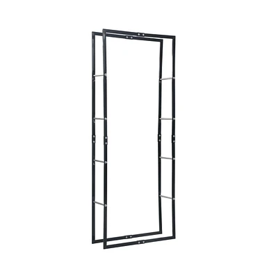 Firewood Rack Black 31.5"x9.8"x78.7" Steel