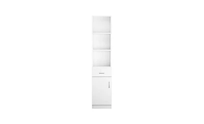 Slickblue 5-Compartment, 1-Drawer, 1-Door Barber Cabinet for Organized Salon Storage