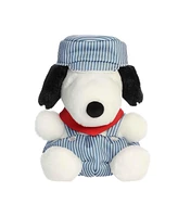 Aurora Mini Palm Pals Train Engineer Snoopy Peanuts Adorable Plush Toy Blue 5