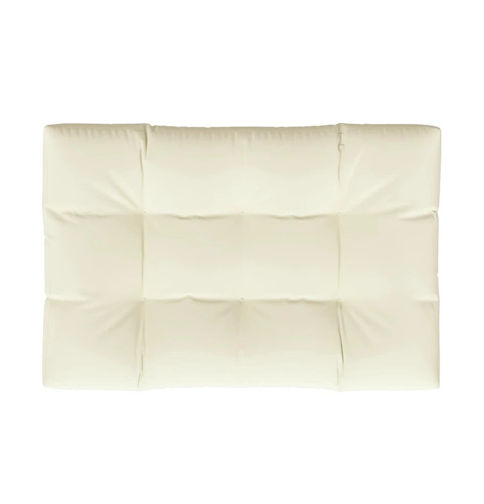 Pallet Cushion Cream 47.2"x31.5"x4.7" Fabric