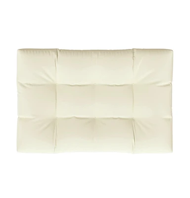 Pallet Cushion Cream 47.2"x31.5"x4.7" Fabric