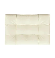 Pallet Cushion Cream 47.2"x31.5"x4.7" Fabric