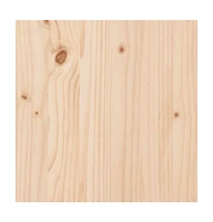 Log Holder with Wheels 30.1"x15.7"x42.5" Solid Wood Pine