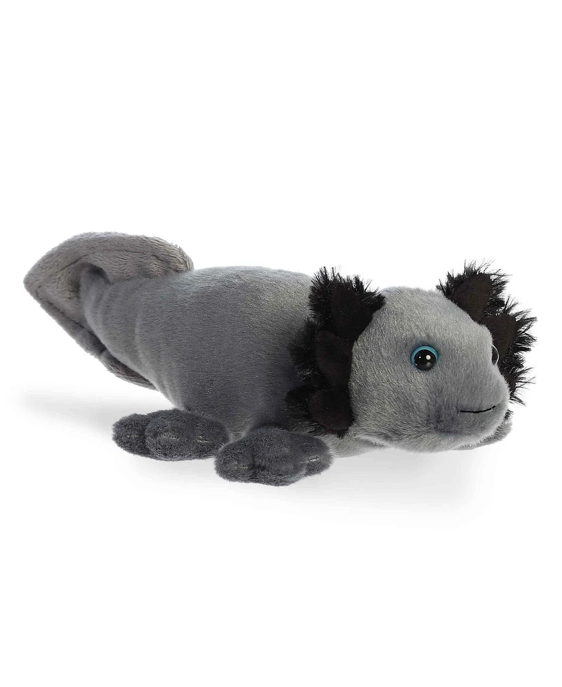 Aurora Medium Xochitl Black Axolotl Mini Flopsie Adorable Plush Toy Black 10"