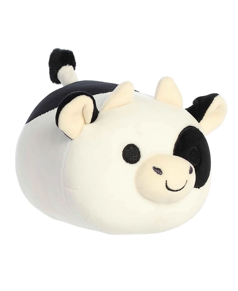 Aurora Small Bessie Black And White Mooples Squishy Plush Toy 7"