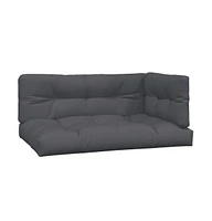 Pallet Cushions 3 pcs Anthracite Fabric