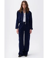 Nocturne Women's High Waist Velvet Pants