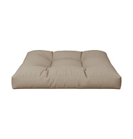 vidaXL Pallet Cushion Taupe 31.5"x31.5"x4.7" Fabric