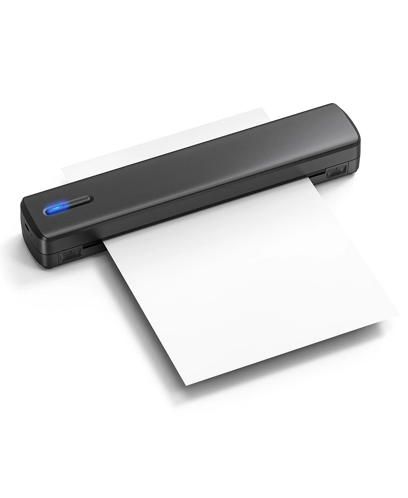 Polono Portable Printer Wireless for Travel, D810 Bluethooth Thermal Printer Support for 8.5"x11" Us Letter, Inkless Printer Compatible with iOS, Andr