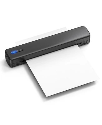 Polono Portable Printer Wireless for Travel, D810 Bluethooth Thermal Printer Support for 8.5"x11" Us Letter, Inkless Printer Compatible with iOS, Andr
