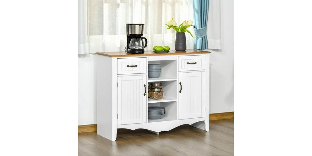 Kitchen Sideboard – Functional Storage Buffet with Cabinets and Shelves for Dining Room or Kitchen