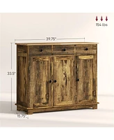 Kitchen Storage Cabinet Spacious Organizer for Pantry, Dishes, and Essentials