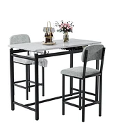 Kitchen Table Set with Dining Table and Chairs for 2 for Cozy Dining Space