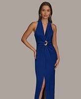 Donna Karan New York Women's Hardware-Trim Gown