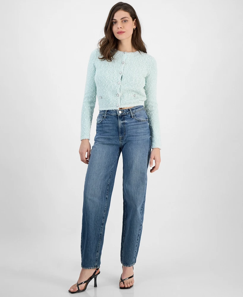 Guess Women's High-Rise Tapered-Leg Jeans