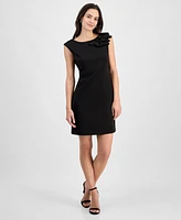 Donna Ricco Women's Embellished Boat Neck Sleeveless Sheath Dress