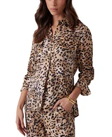Guess Women's Enora Animal-Print Shirt