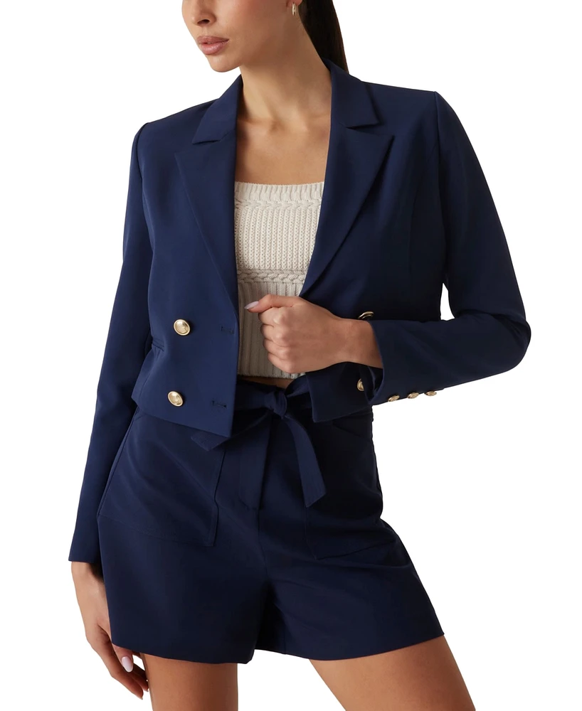 Guess Women's Andree Cropped Blazer