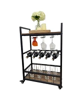 Slickblue Bar Cart – Stylish and Functional Mobile Bar for Home, Office, or Entertaining Spaces