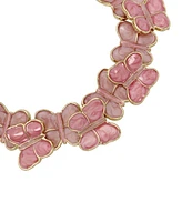 Betsey Johnson Pink Sweetheart Butterfly Link Bracelet