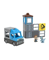 Tile Town Jurassic World Dino Rescue Magnetic Tiles Playset, 22 Piece