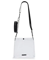 Madden Girl Maeve Clear Vinyl Small Crossbody Bag