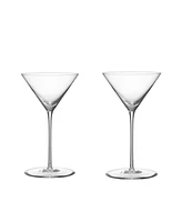 Orrefors Geometry Martini Glass, Set of 2