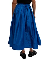 Free People Women's Emilia Pleated A-Line Maxi Skirt