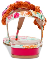 Betsey Johnson Women's Cindii Crochet Thong Slide Sandals