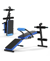 Kuyotq Adjustable Sit Up Bench with Lcd Monitor