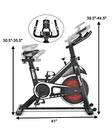 Indoor Silent Belt Drive Adjustable Resistance Cycling Stationary Bike