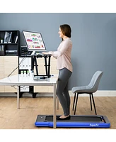 2.25 Hp 2-in-1 Folding Walking Pad Treadmill with Dual Display and App Control