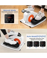 Under Desk Elliptical Machine with Display Monitor for Home Office