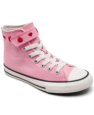 Converse Little Girls' Chuck Taylor All Star Valentine's Day High Top Casual Sneakers from Finish Line