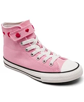 Converse Little Girls' Chuck Taylor All Star Valentine's Day High Top Casual Sneakers from Finish Line