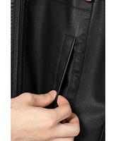 Xray Boys Hooded Moto Pu Leather Jacket With Lining