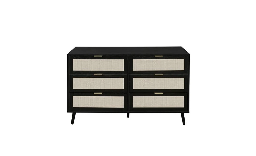 6-Drawer Dresser for Bedroom Storage – Stylish Chest of Drawers with Ample Space