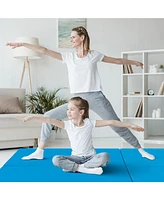 6 x 2 Ft Tri-Fold Gym Mat with Handles and Removable Zippered Cover