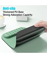 memzuoix Ergonomic Mouse Pad with Wrist Rest Support,Premium Memory Foam Cushioning for Pain Relief, Non-Slip Pu Base Stable Smooth Control