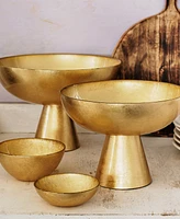 Vietri Moon Glass Medium Pedestal Bowl