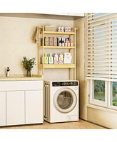 Unho Over The Toilet Storage Rack Bathroom Organizer with 3 Tier Adjustable Height Shelf