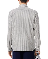 Lacoste Men's Woven Stripe Logo Shirt