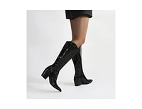 Lilibeth Snake Print Western Boots