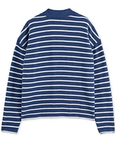 Scotch & Sode Men's Loose Terry Stripe Sweatshirt
