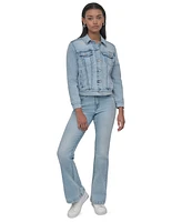Dkny Jeans Women's Button-Down Denim Trucker Jacket - Kx5