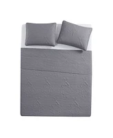 Vcny Home Solomun Pinsonic Damask 3-Pc. Quilt Set