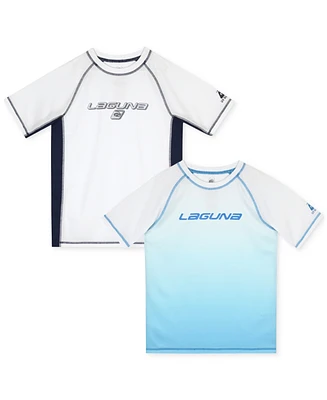 Laguna Big Boys Short-Sleeve Rash Guards, Pack of 2